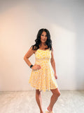 Yellow Daisy Print Sundress