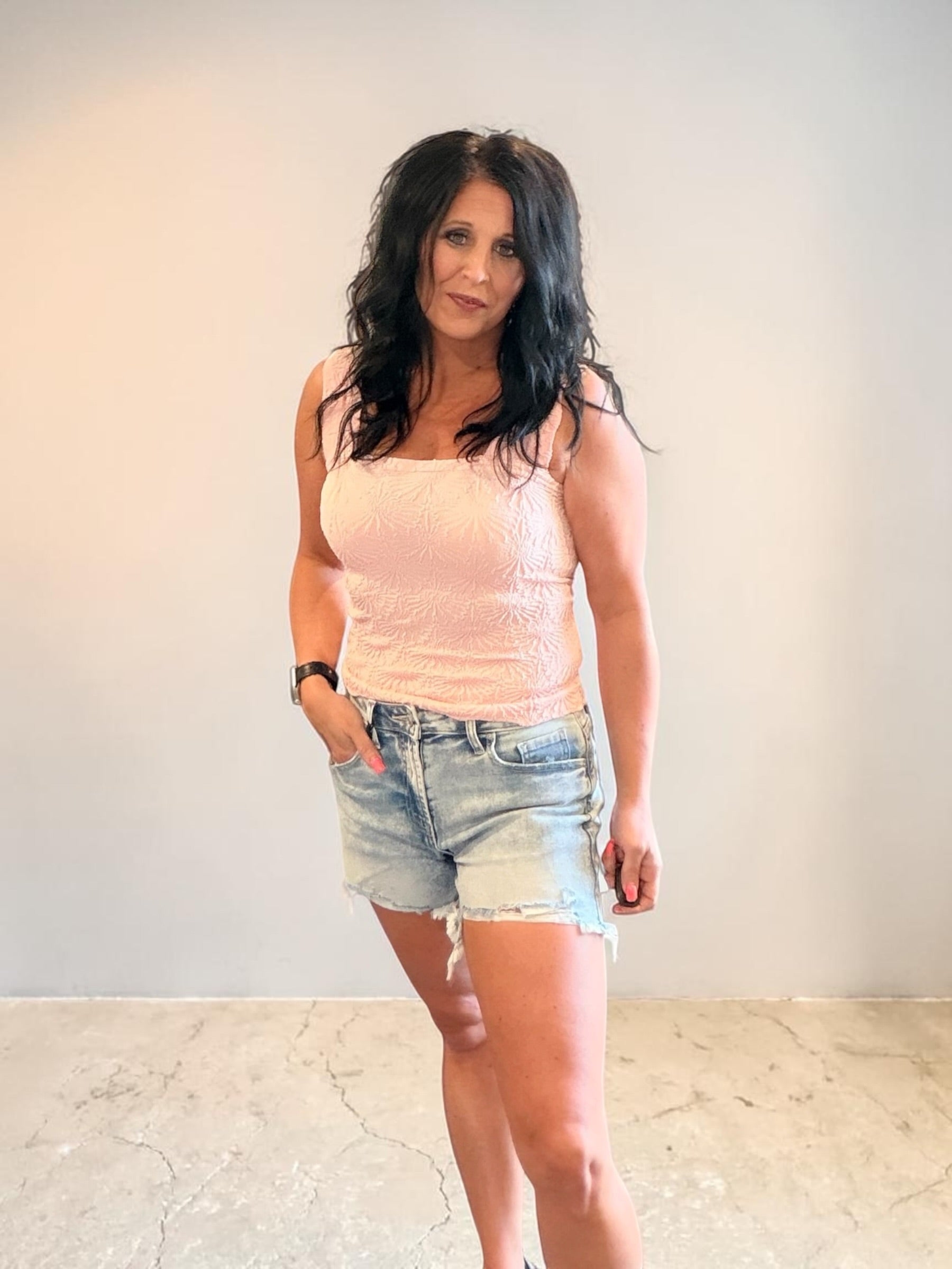 Square Neck Tank-3 colors