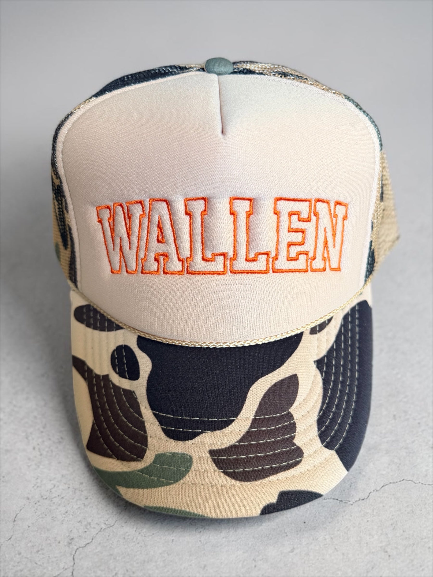Morgan Wallen Camo Trucker Hat ￼