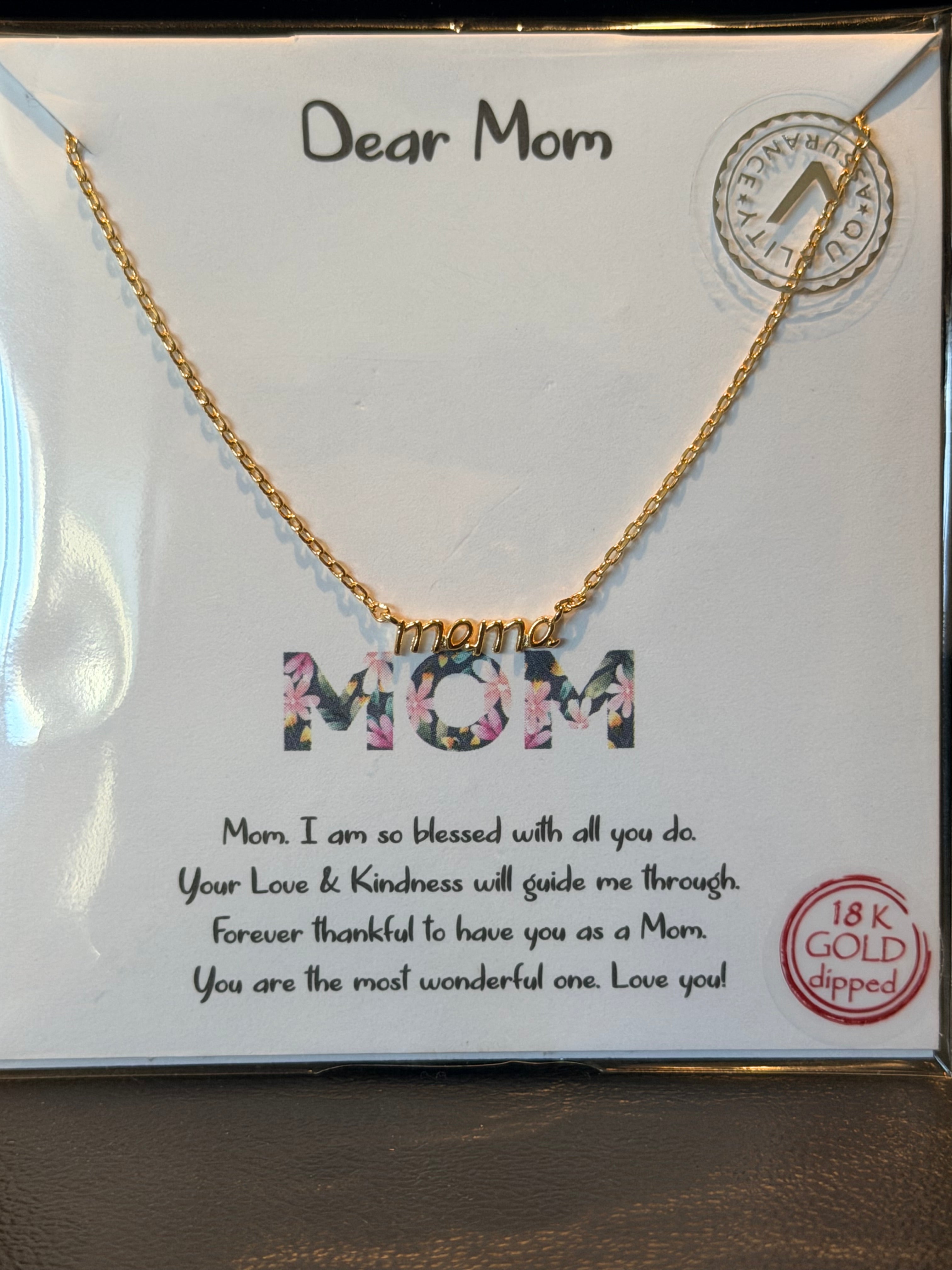 Dainty Mama Gold Necklace