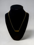 Gold Dainty Bar Necklace