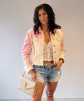 Blush Bloom Denim Jacket