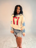 Game Day  Graphic Star Patched Color block