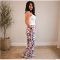 Blush Camo Wide Leg Lounge Pants