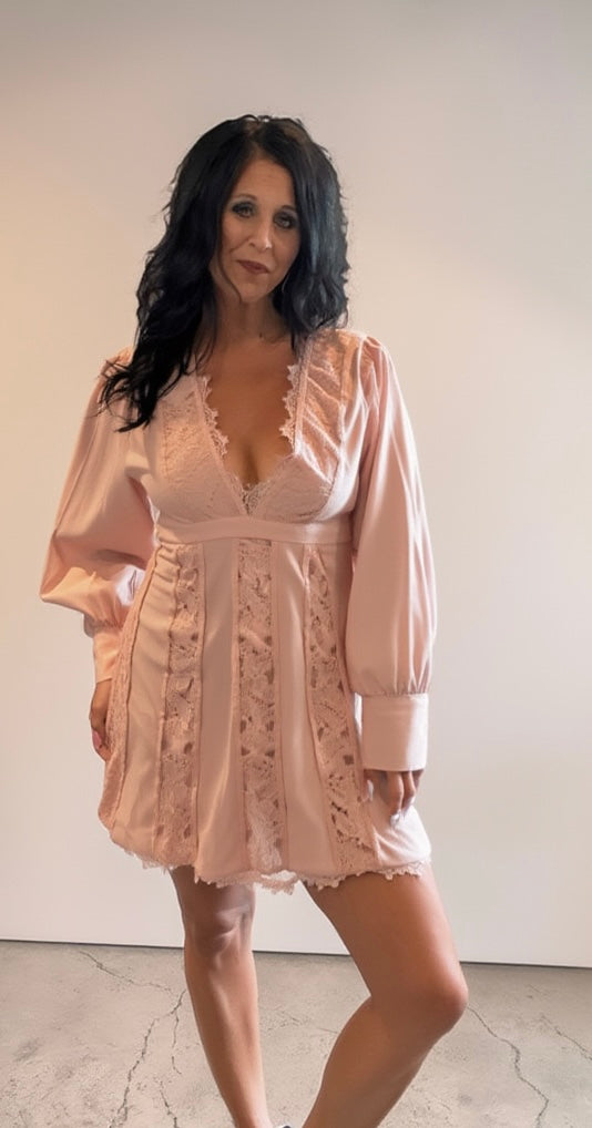 Blush Lace Dress