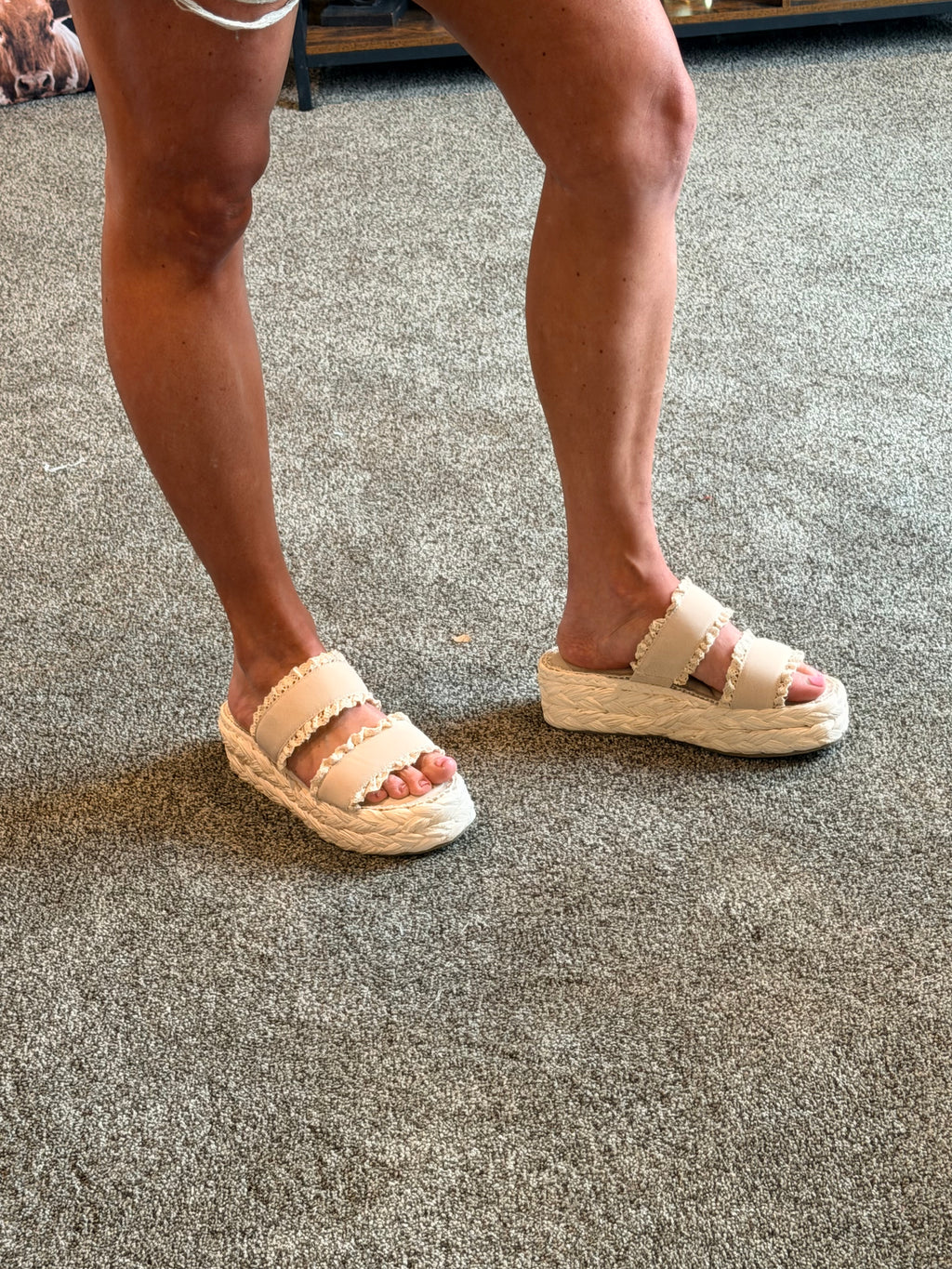 Polly Ruffle Platform Slide on sandal – Unapologetic and Polished