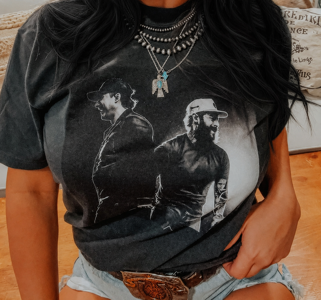I Had Some Help Graphic Tee- Black