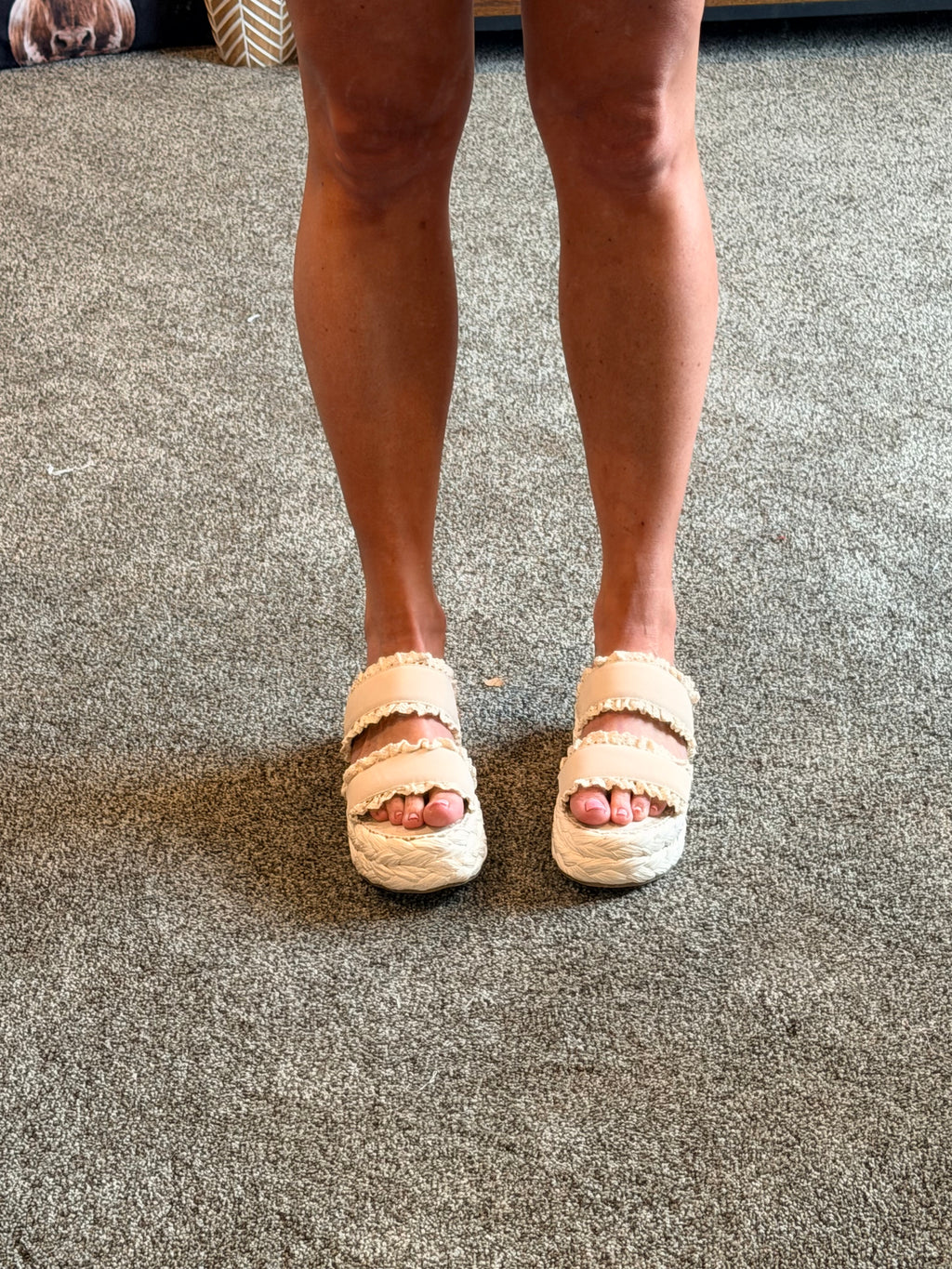 Polly Ruffle Platform Slide on sandal – Unapologetic and Polished