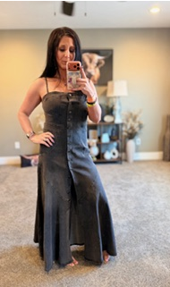 Black Denim Dress