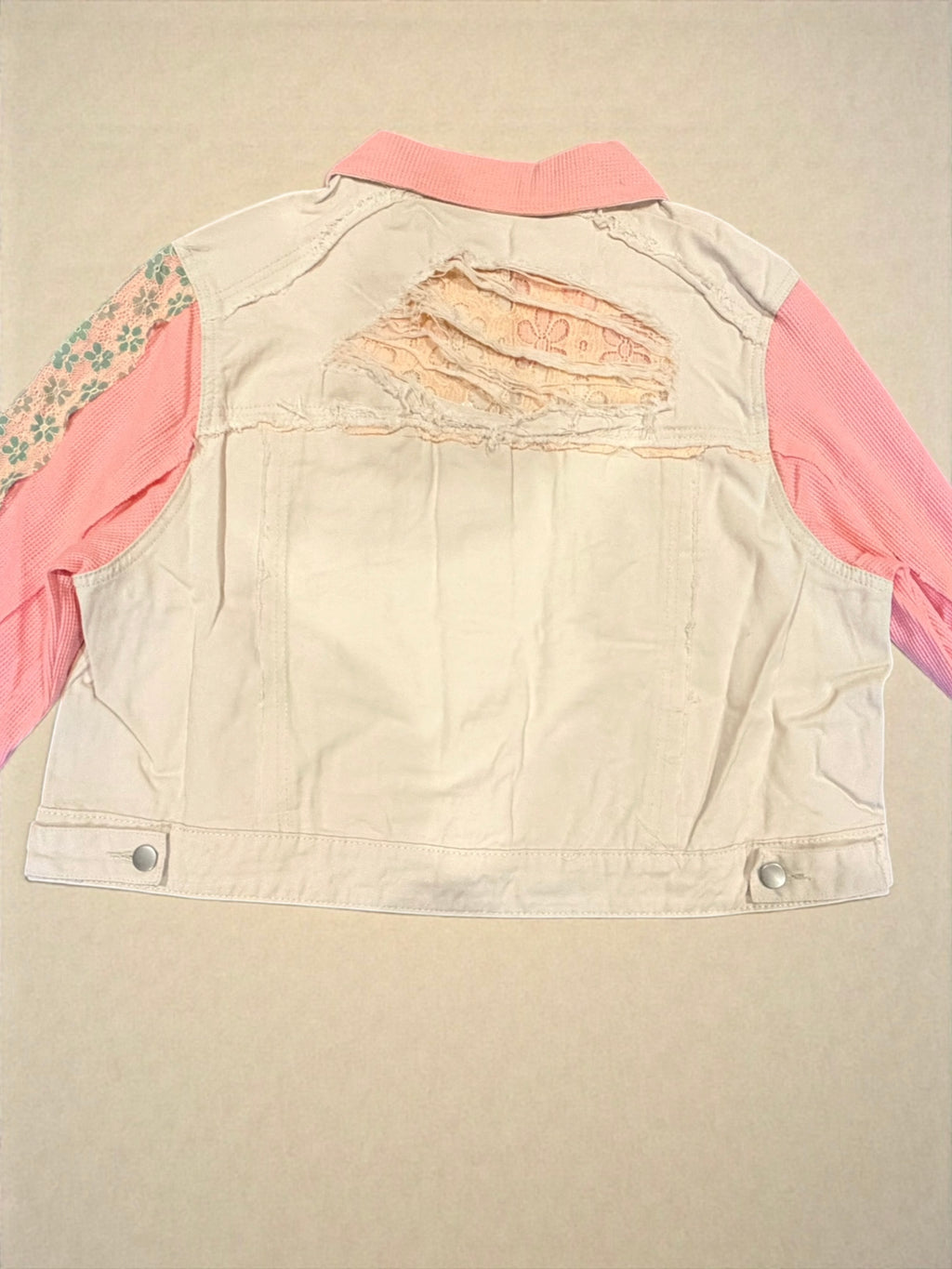 Blush Bloom Denim Jacket