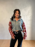 Denim Plaid Jacket