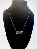 Gold Football & Helmet Necklace