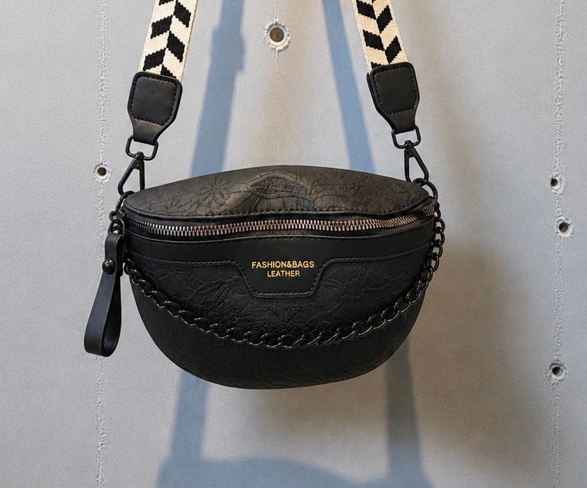 Midnight Floral Detailed Crossbody Bag