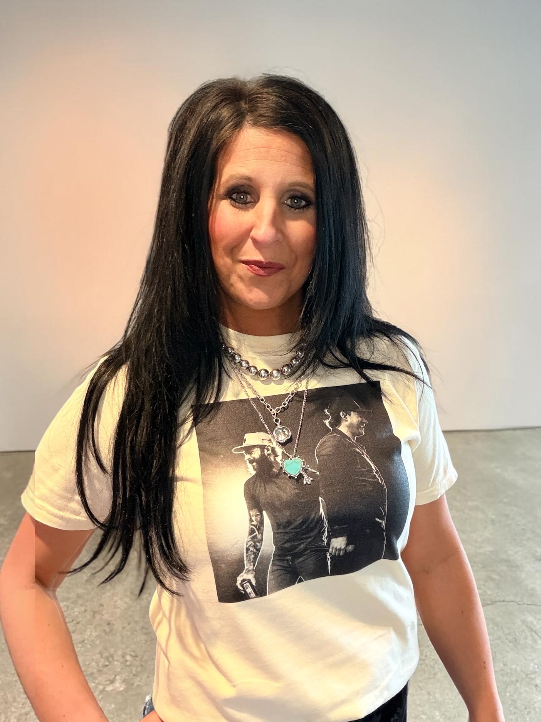 Morgan Wallen & Post Malone Ivory Shirt