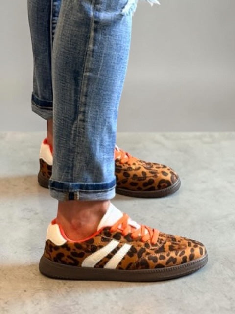 Leopard Print with Orange Lace