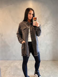 Oversized Black Denim Jacket