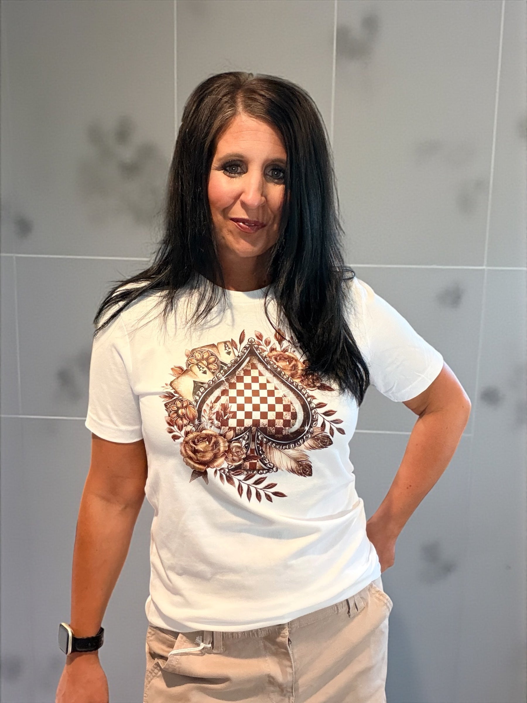White Ace of Spade Tee