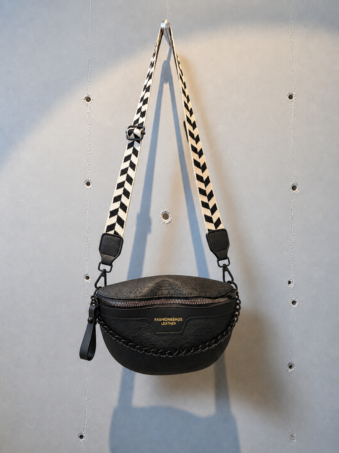 Midnight Floral Detailed Crossbody Bag