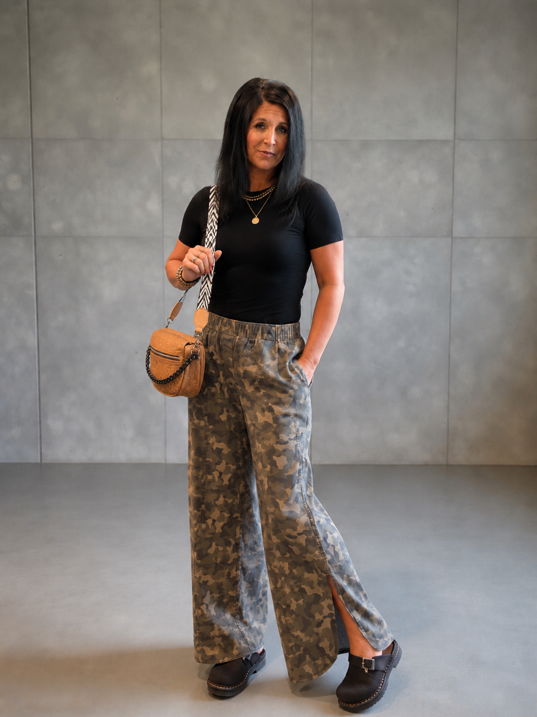 Camo Cutie Wide-Leg Pants