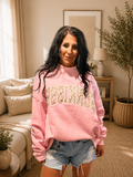 Pink Leopard Graphic Crewneck