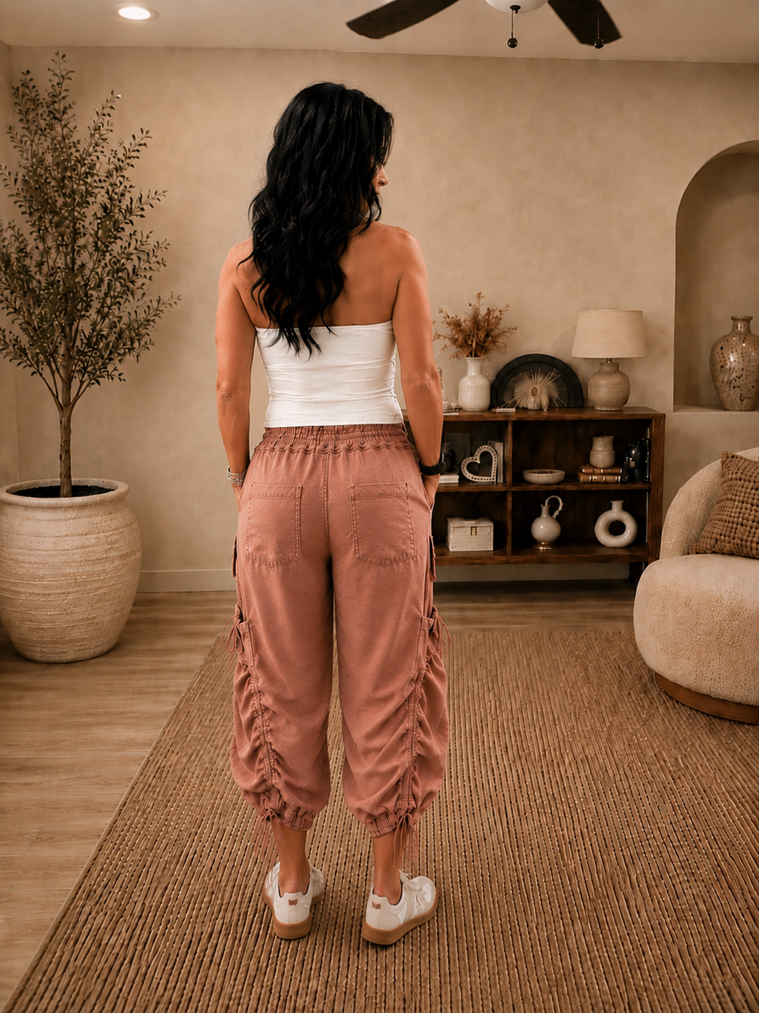 The Dusty Rose Cinch Cargo Pants