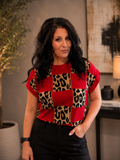 Wild Check Patchwork Top