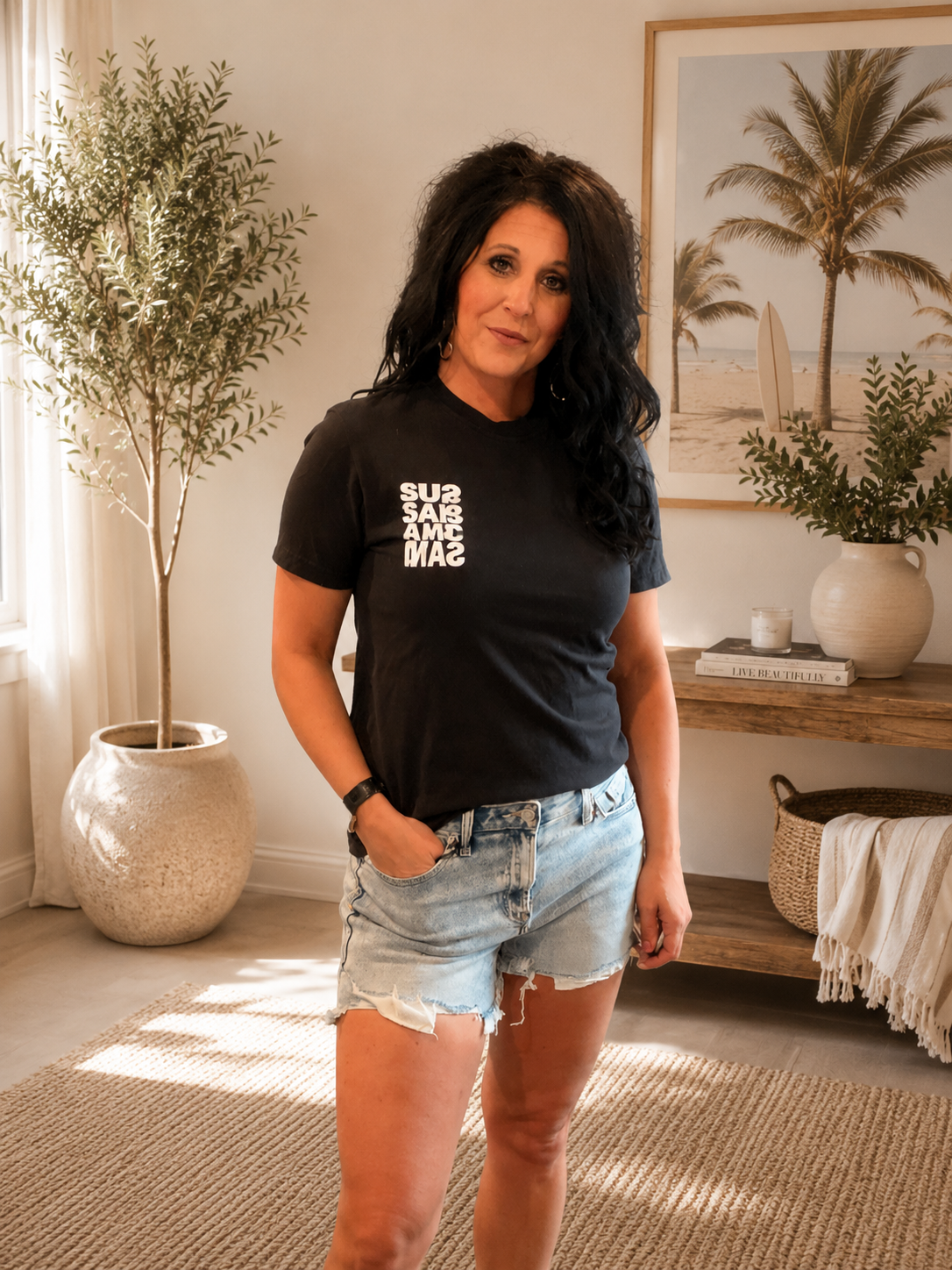 Sun, Salt & Sand Cropped Graphic Tee