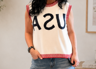 USA Spirit Sweater Vest