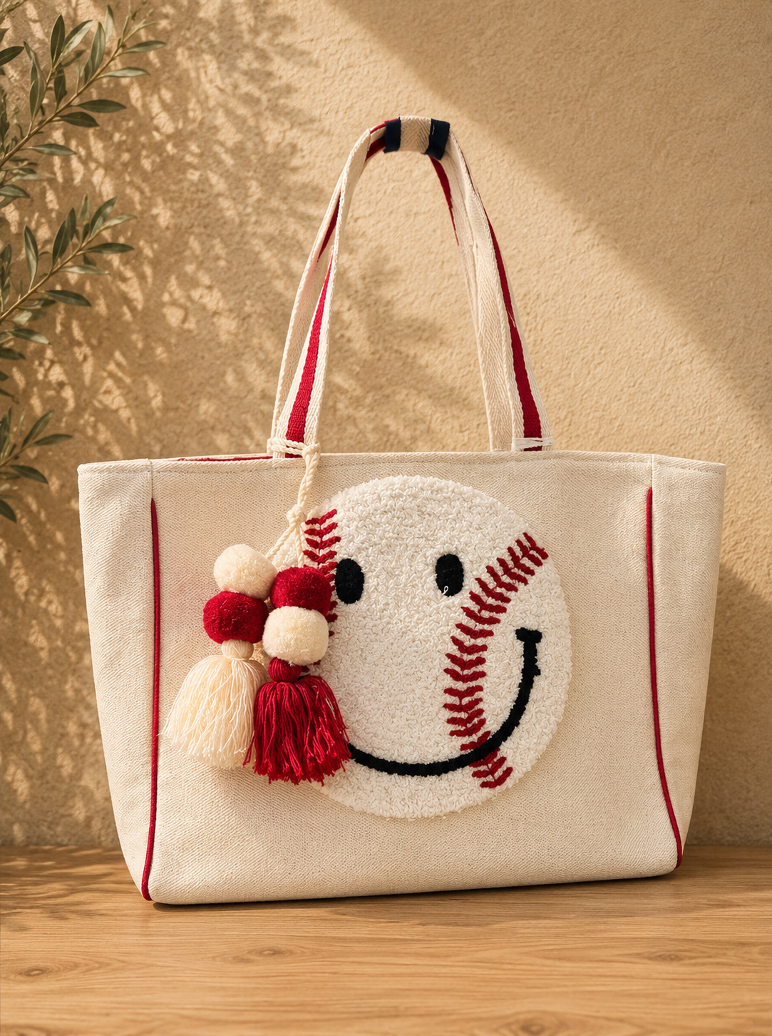 Home Run Canvas Tote
