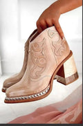 Brown Booties with Studs