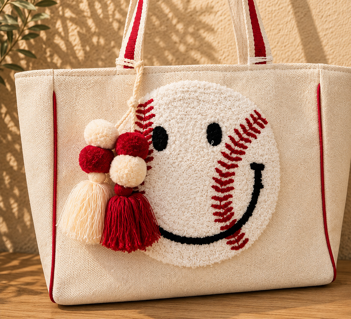 Home Run Canvas Tote